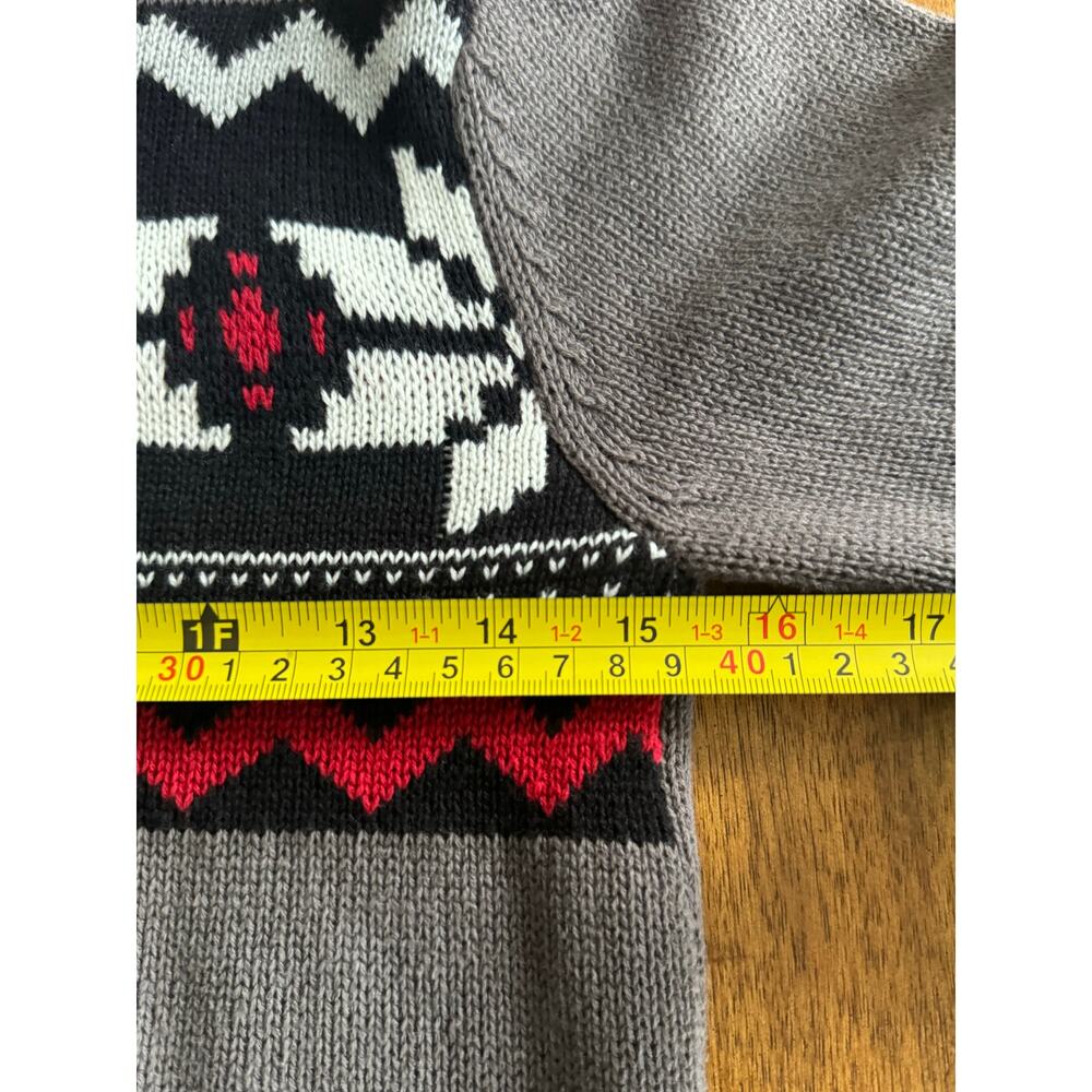 Gymboree Boys Fair Isle Snowflake Quarter-Zip Sweater M (7-8) - Picture 7 of 9